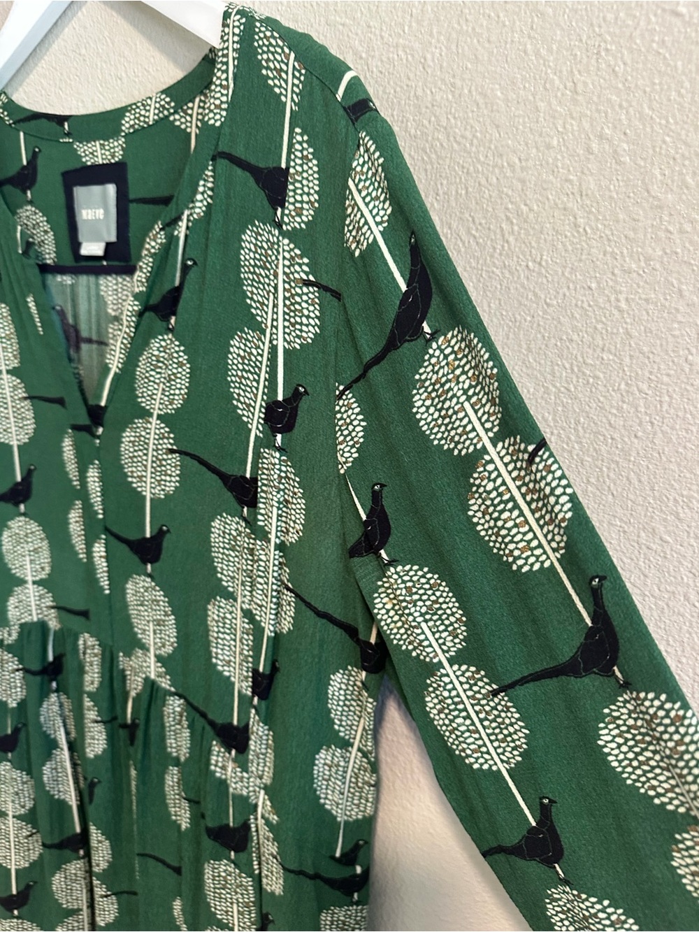 ☀️ Anthropologie MAEVE Devery Pheasant Dress With Pockets